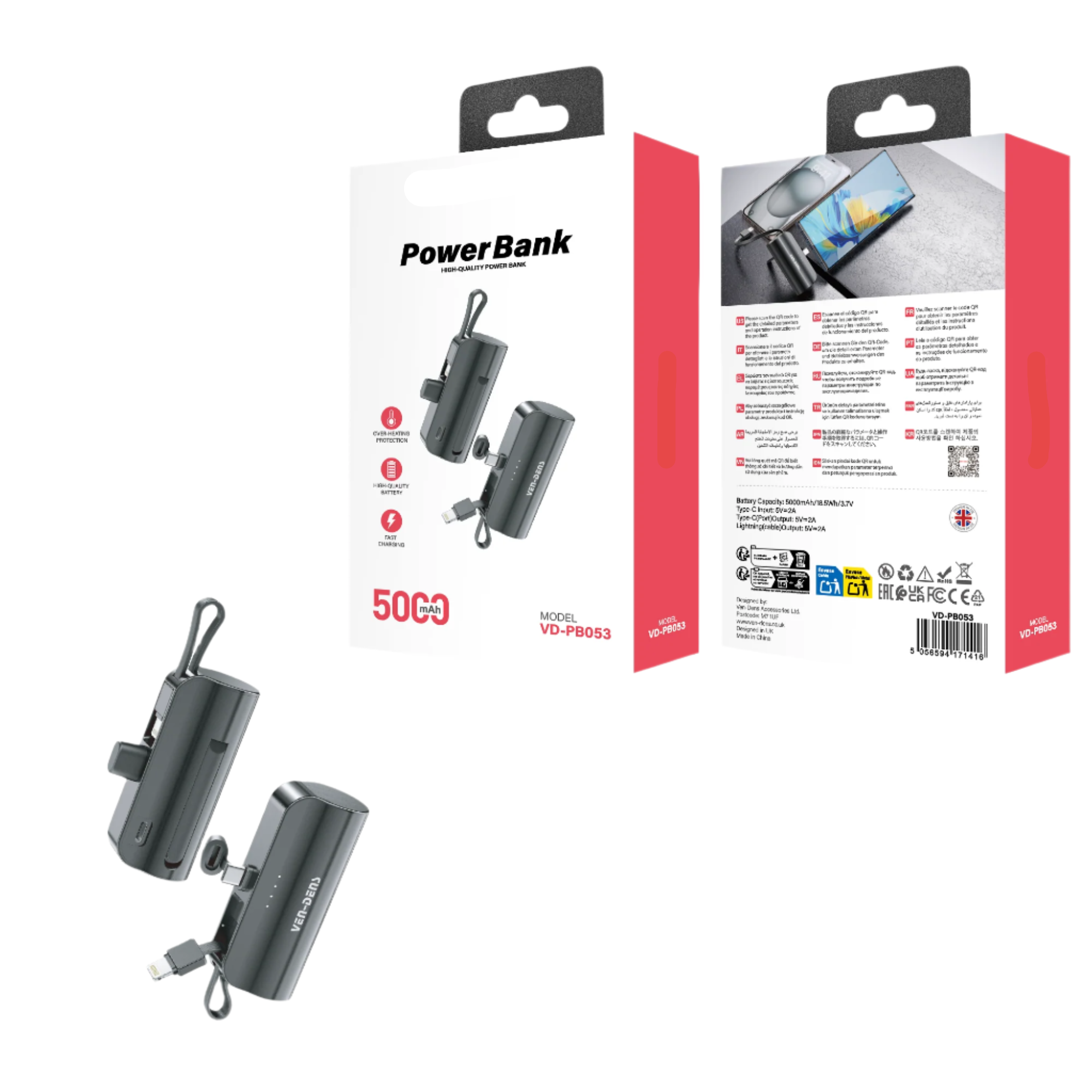 Power Bank 5000Mah VD-PB053