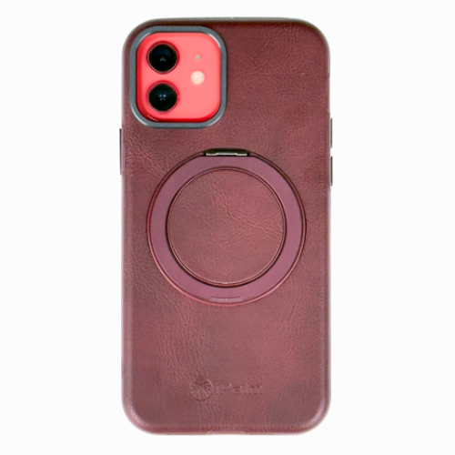 iPhone 15 PU Leather Magsafe Red