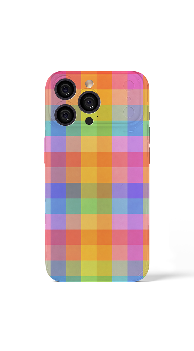 Pastel gradient checkerboard design